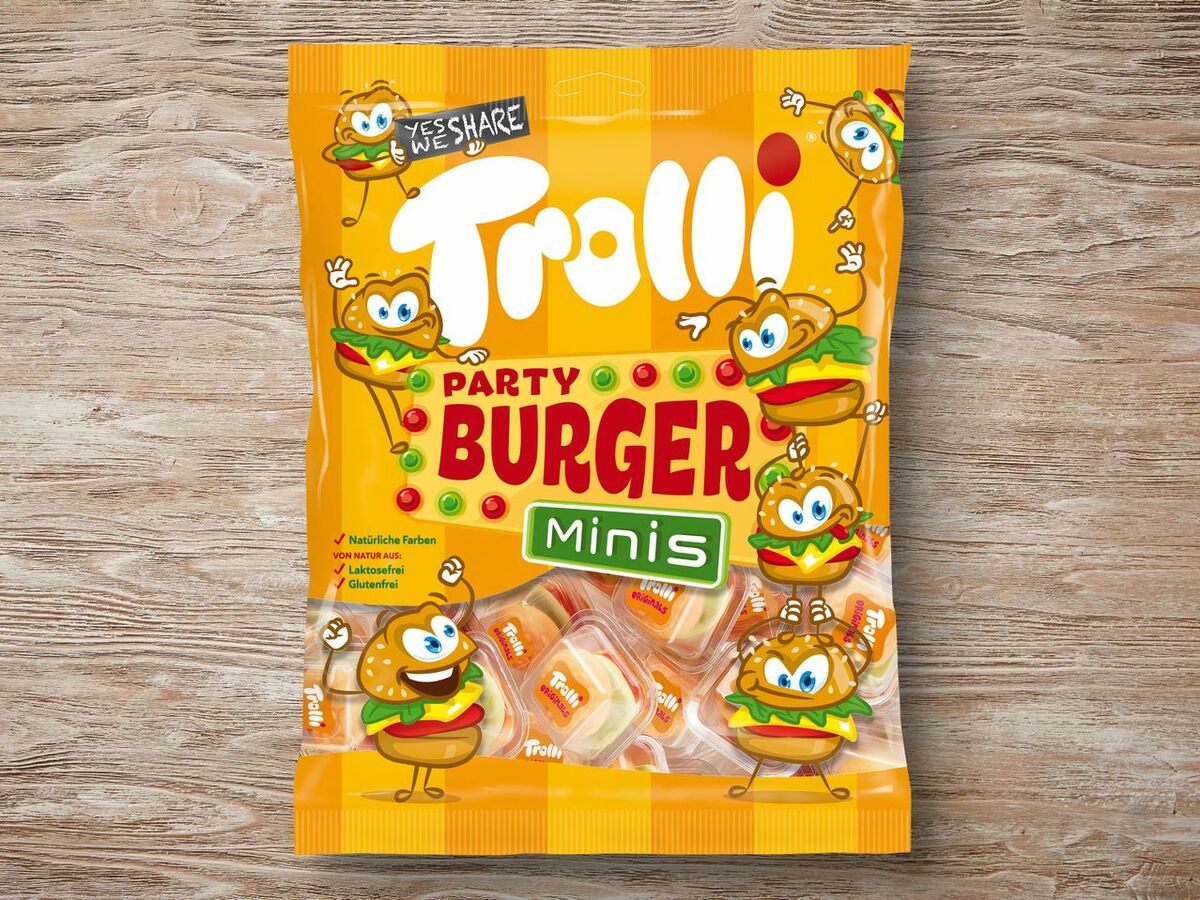 Bild 1 von Trolli Party Burger Minis, 
         170 g