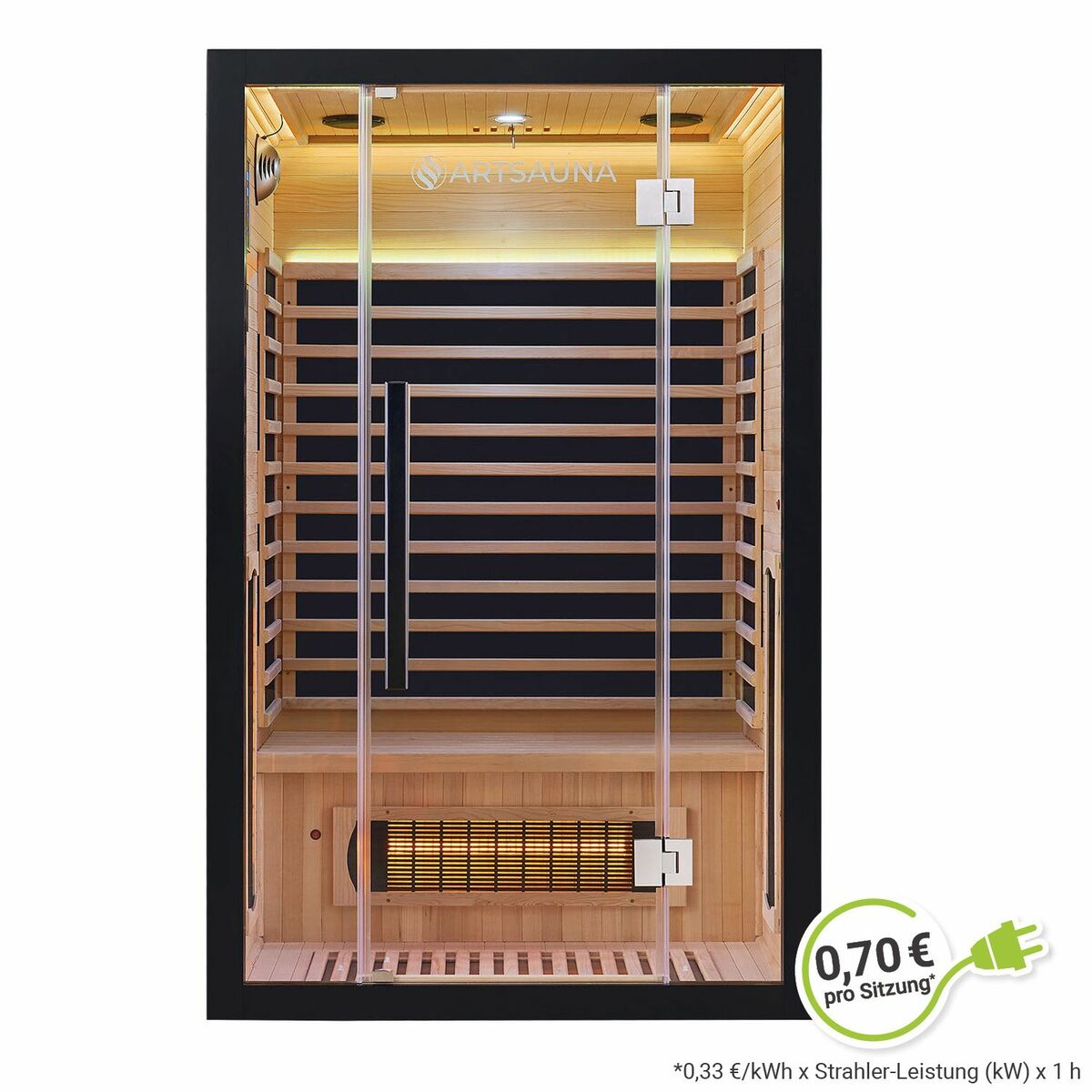 Bild 1 von Artsauna Infrarotkabine Skara 120 Dual Technologie – 3 Vollspektrumstrahler & 5 Flächenstrahler