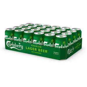 Carlsberg Premium Lager Beer 5,0 % vol 0,33 Liter Dose, 24er Pack