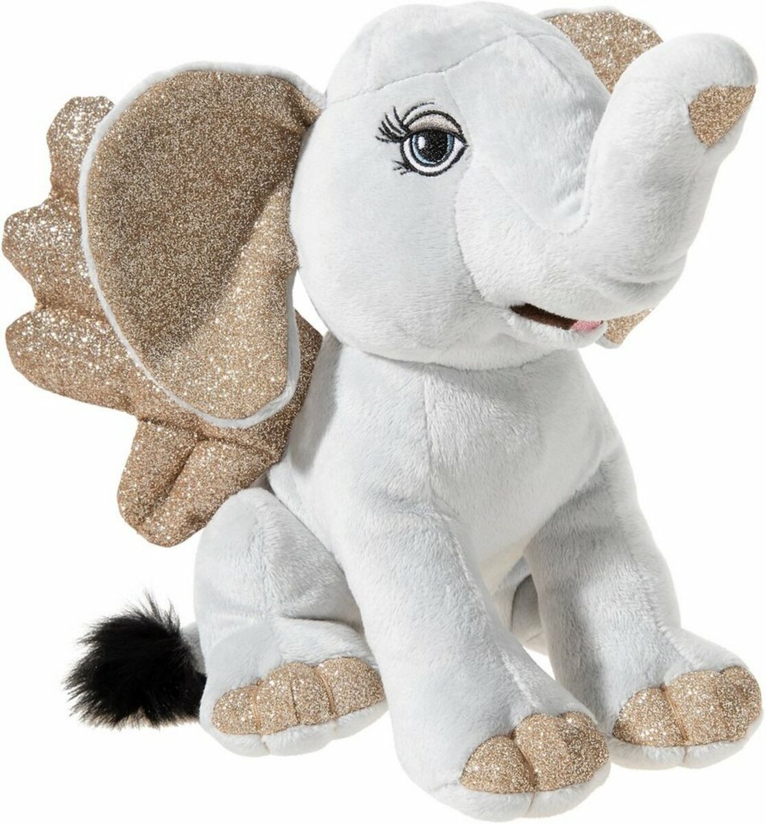 Bild 1 von Heunec® Kuscheltier Wings, Elefant, sitzend, mit goldenen Glitzerflügeln