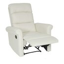 Bild 1 von Fernsehsessel MCW-J96, Relaxsessel Sessel Liegesessel, Liegefunktion verstellbar Kunstleder ~ creme-weiß