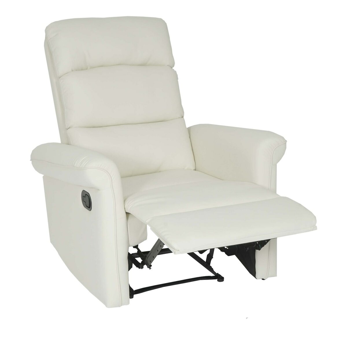 Bild 1 von Fernsehsessel MCW-J96, Relaxsessel Sessel Liegesessel, Liegefunktion verstellbar Kunstleder ~ creme-weiß