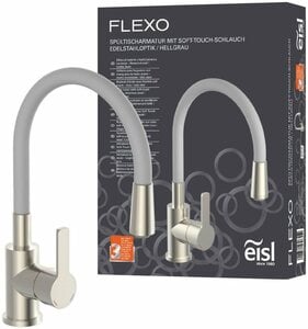 Eisl Spültischarmatur Flexo energiesparender Cold-Start, wassersparender Eco-Click,360° schwenkbar