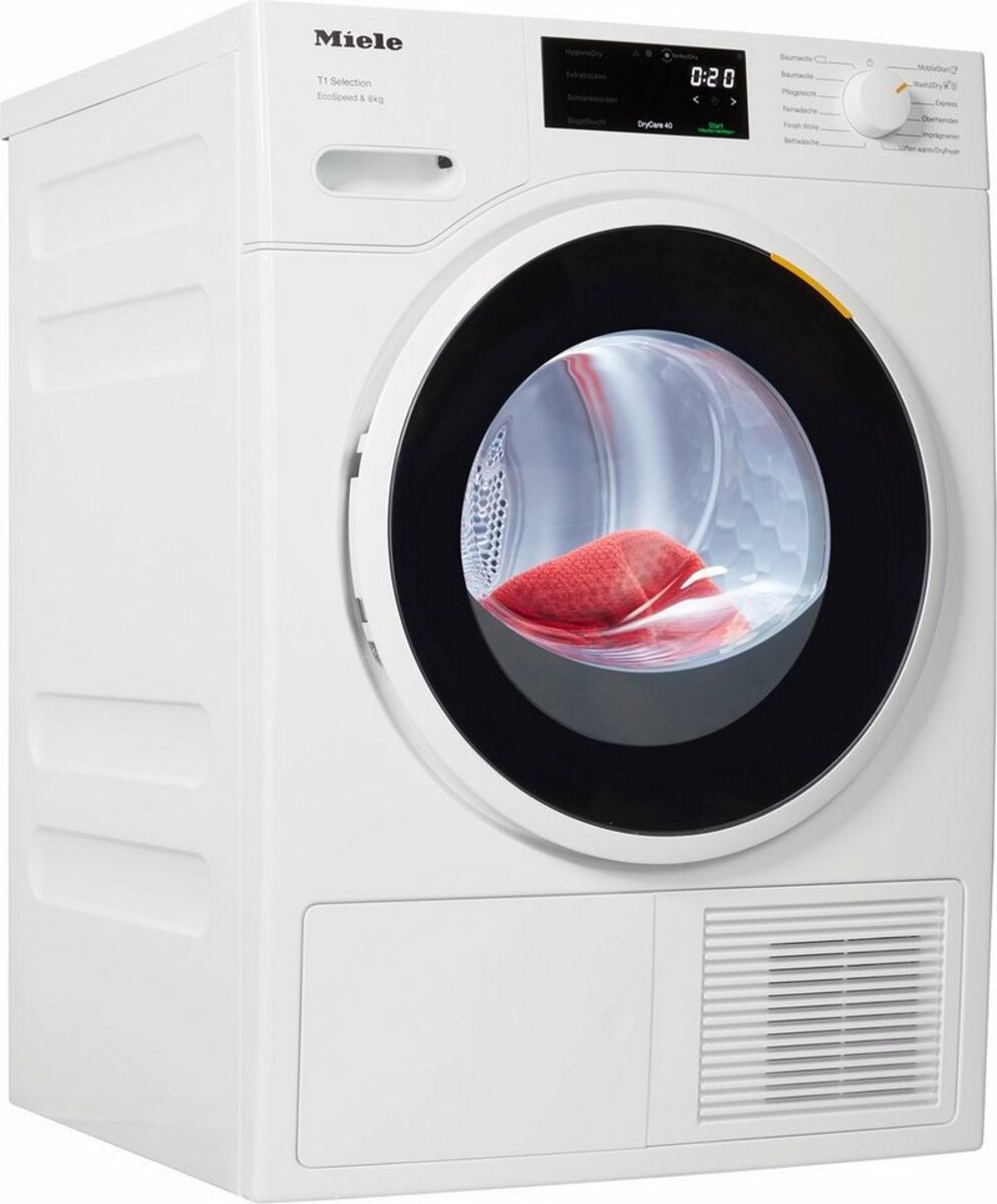 Bild 1 von Miele Wärmepumpentrockner TSF763WP, 8 kg, DryCare40 trocknet fast alle Textilien die bei 40 °C waschbar sind