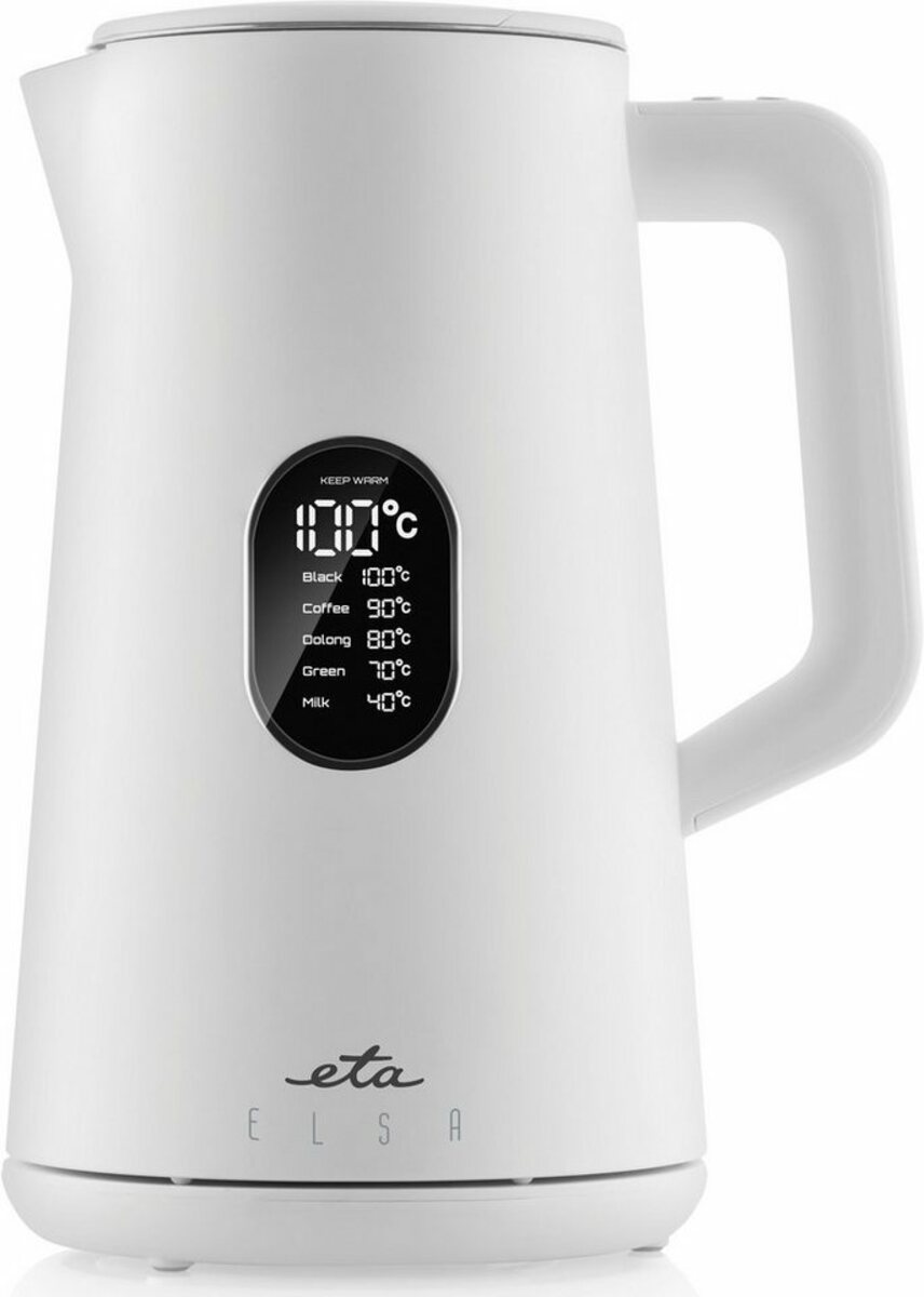 Bild 1 von eta Wasserkocher ELSA ETA559790010, 1,5 l, 1800 W, Doppelwandiges Design zum Schutz vor Verbrennungen