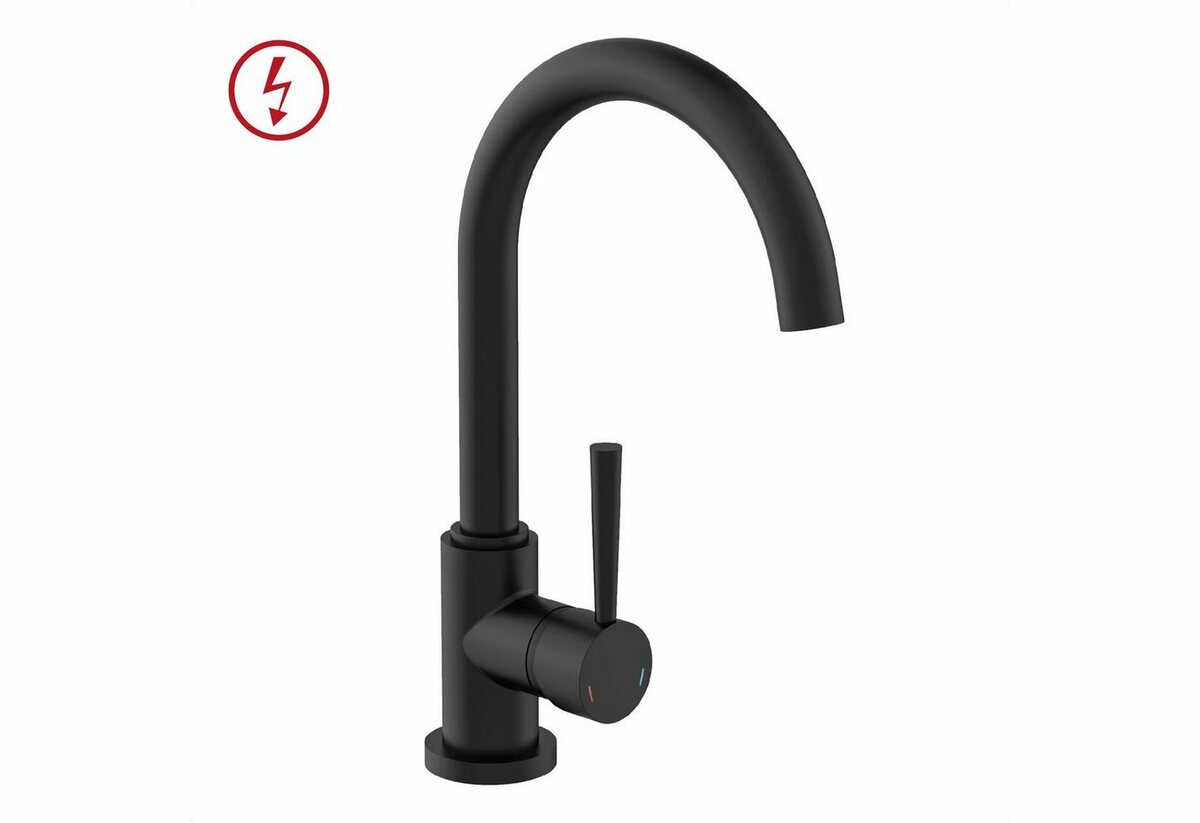 Bild 1 von Schütte Spültischarmatur Cornwall Niederdruck, 360° schwenkbarer Wasserhahn, Mischbatterie