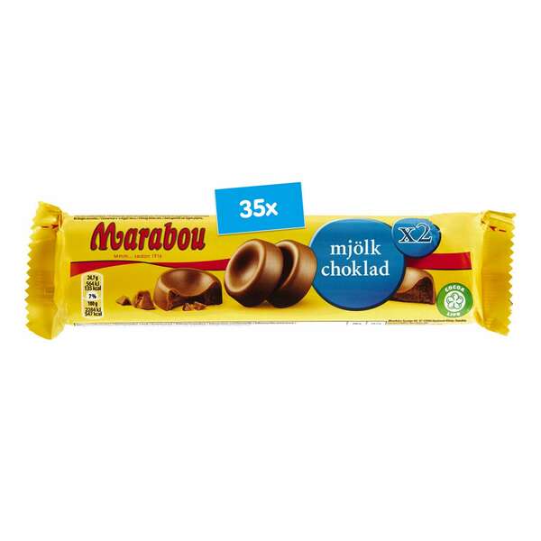 Bild 1 von Marabaou Doppelrolle Schokolade Vollmilch 148 g, 35er Pack
