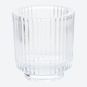 2-in-1-Kerzenhalter aus Glas, Ø ca. 8x9cm