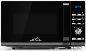 eta Mikrowelle Galeto ETA121090010, Mikrowelle, 20 l, schwarz mit 3 Auftaufunktionen und 700 Watt
