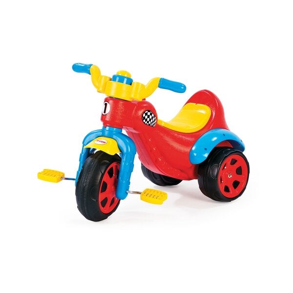 Bild 1 von Premium Kinder Dreirad mit Hupe Racer Trike Kunststoff Rot Blau Gelb ab 3 Jahre