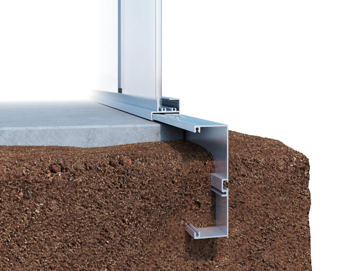 Bild 1 von KGT Alu- Fundamentrahmen Gewächshaus Linea I pressblank