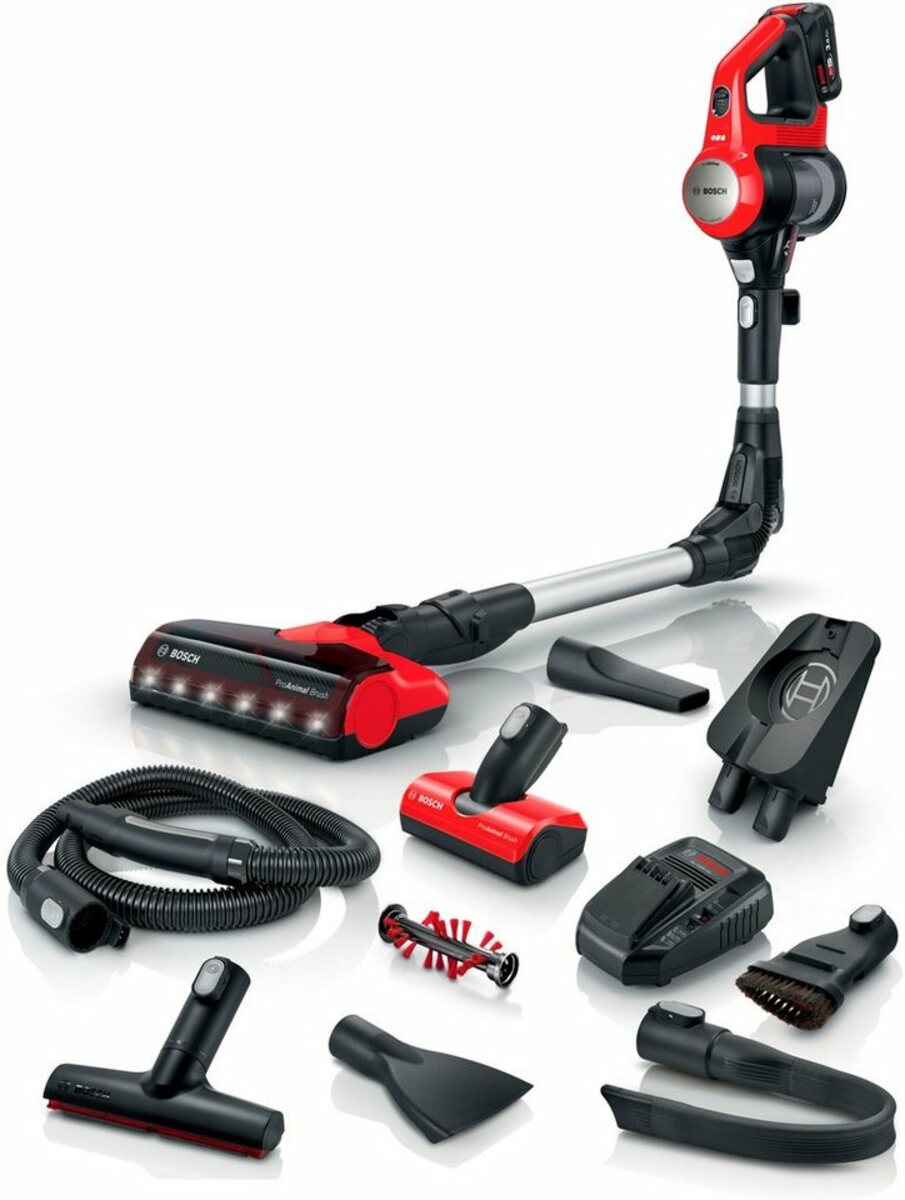 Bild 1 von BOSCH Akku-Stielstaubsauger Unlimited Serie 7 BKS711PET, beutellos, 40 Min. Laufzeit, knickbares Rohr, inkl. umfangreichen Zubehör