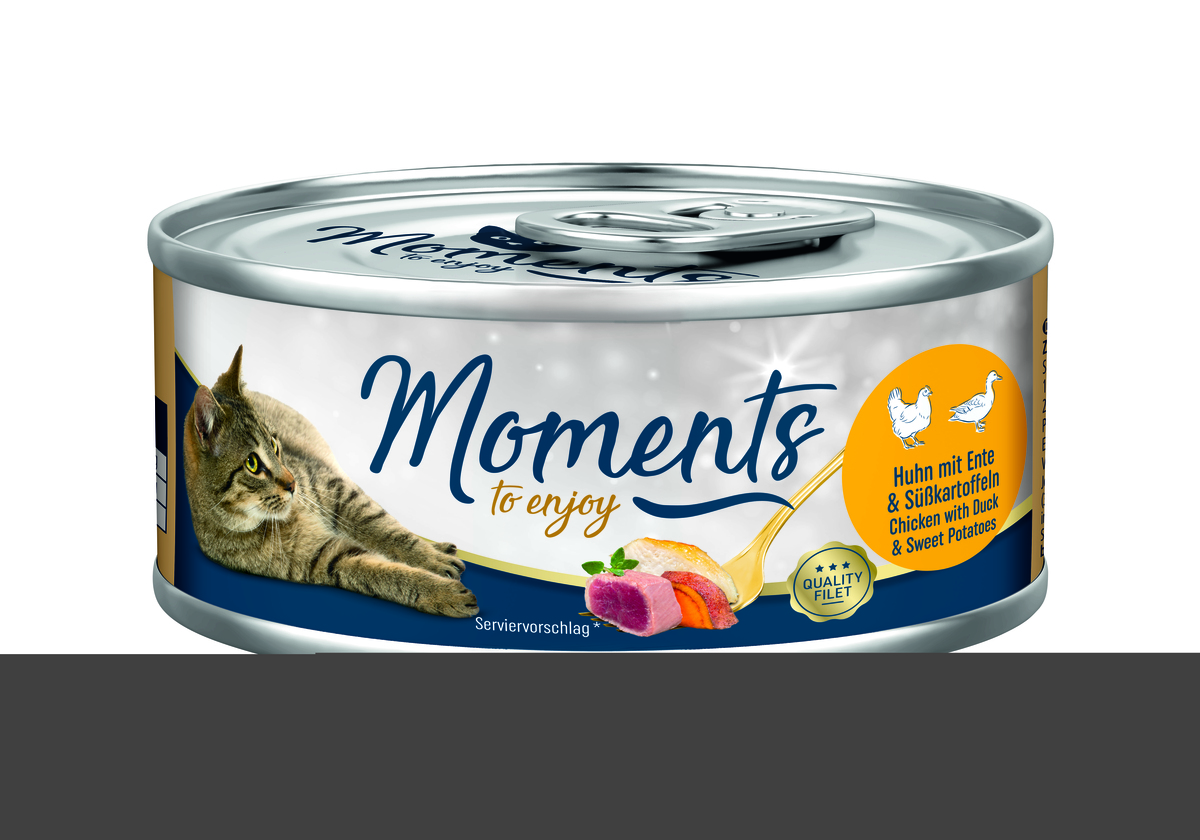 Bild 1 von MOMENTS Adult Huhn mit Ente & Süßkartoffeln 24x70 g