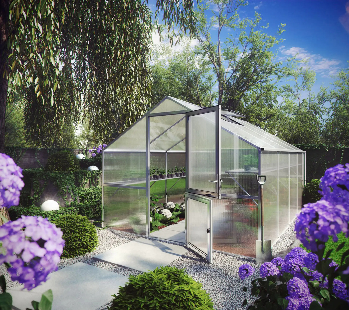 Bild 1 von KGT Alu-Gewächshaus Orchidee IV 297 x 429 cm