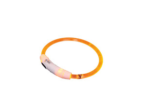 Nobby LED Leuchthalsband Visible transparent orange, Länge 35 cm, Ø: 7 mm