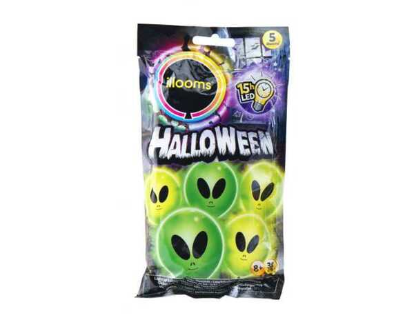 Bild 1 von Luftballon LED 3er Halloween Alien