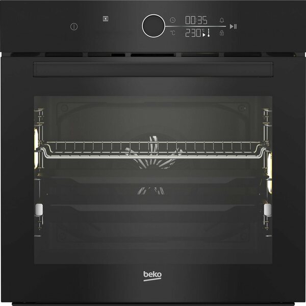 Bild 1 von BEKO Einbaubackofen BBIM13400XS, BBIM17400BS, mit 1-fach-Teleskopauszug, SteamShine