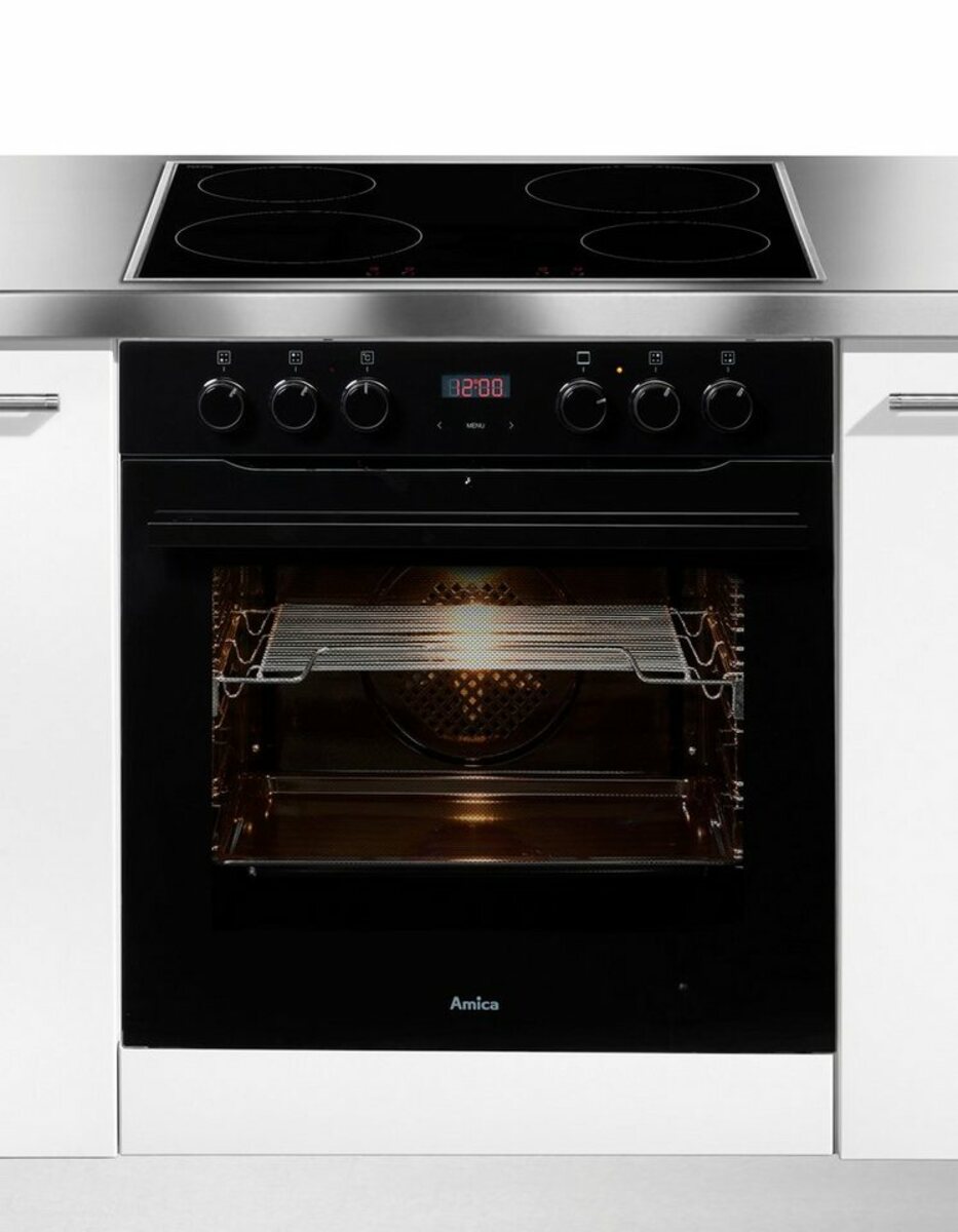 Bild 1 von Amica Induktions Herd-Set EHIX 933 133 S, mit 1-fach-Teleskopauszug, Simple Steam Reinigungsfunktion