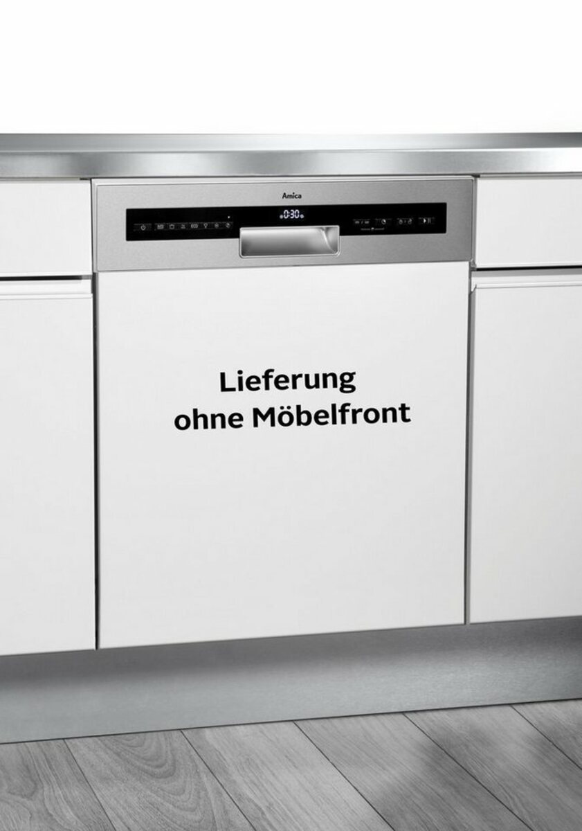 Bild 1 von Amica teilintegrierbarer Geschirrspüler, EGSP 566 100 E, 10 l, 14 Maßgedecke