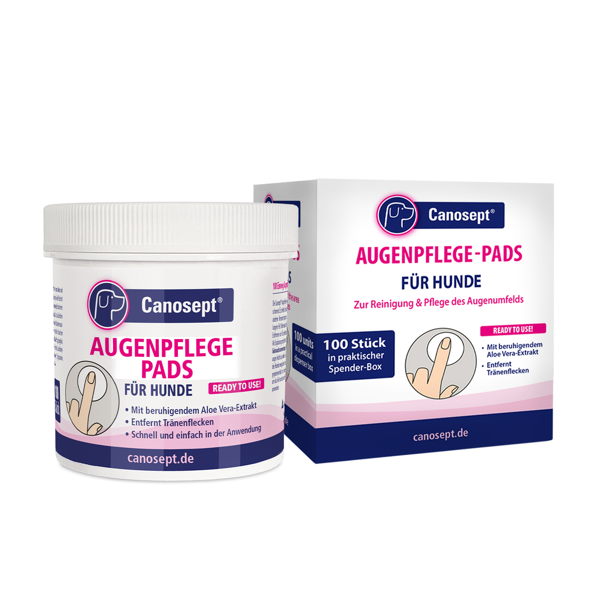 Bild 1 von Canosept Augenpflege Pads für Hunde 100 Stück