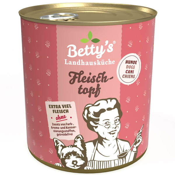 Bild 1 von Betty's Landhausküche Fleischtopf (All Meat) 6 x 800g für Hund