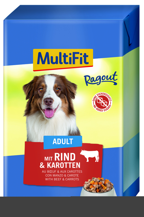 Bild 1 von MultiFit Adult in Ragout 12 x 475 g Rind und Karotten