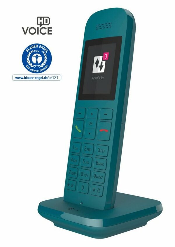 Bild 1 von Telekom Speedphone 12 DECT-Telefon (Mobilteile: 1, LAN (Ethernet), mit HD Voice, Multifunktionstaste 5 cm Farbdisplay)