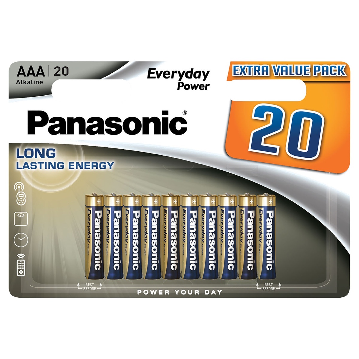 Bild 2 von PANASONIC Everyday Power Alkali-Batterien, 20er-Packung