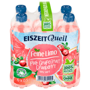 EiszeitQuell Feine Limo Pink Grapefruit Cranberry 6x0,5l