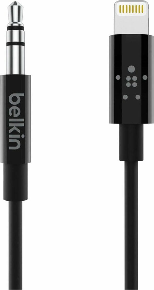 Bild 1 von Belkin AV10172BT06-BLK Audio-Kabel, Lightning, 3,5-mm-Klinke (180 cm)