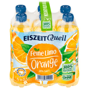 Eiszeit Quell Feine Limo Orange 6x0,5l