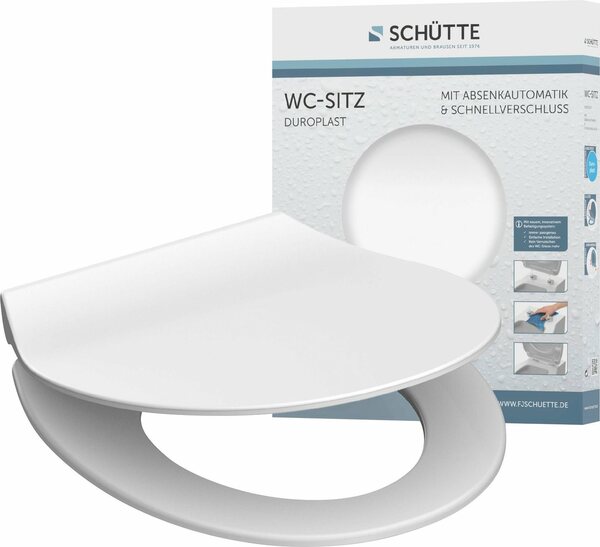 Sch Tte Wc Sitz Slim Duroplast Absenkautomatik Schnellverschluss