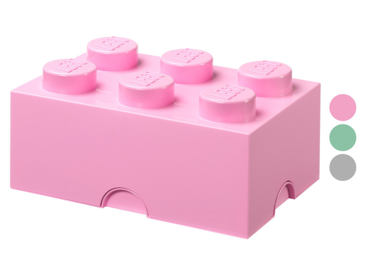 LEGO Aufbewahrungsbox mit 6 Noppen, stapelbar von Lidl ansehen!