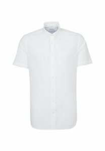 seidensticker Businesshemd Slim Slim Kurzarm Button-Down-Kragen Uni