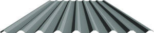 PVC-Wellenplatte 200 x 90 cm 1,4 mm schwarz