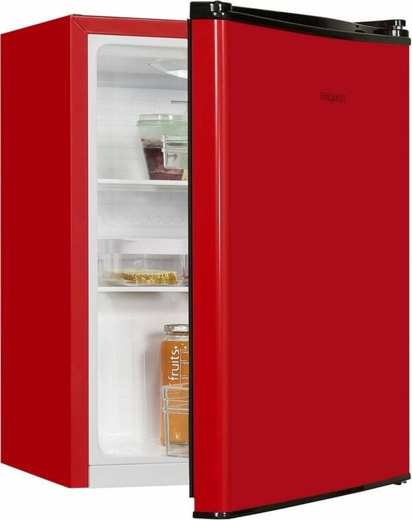 Bild 1 von exquisit Kühlschrank KB60-V-090E rot, 62 cm hoch, 45 cm breit