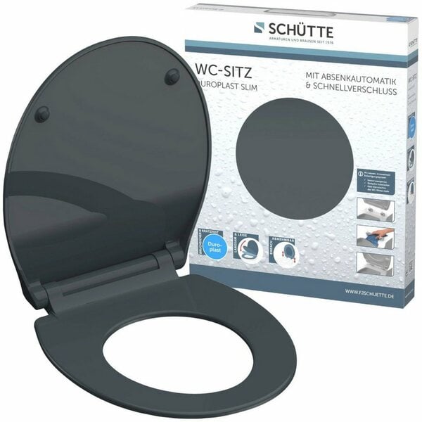 Bild 1 von Schütte WC-Sitz SLIM, Duroplast, Absenkautomatik, Schnellverschluss, besonders flache Form