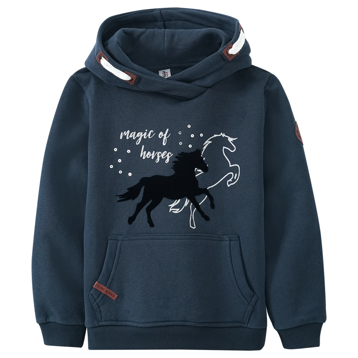 Bild 1 von Mädchen Hoodie mit Pferde-Print