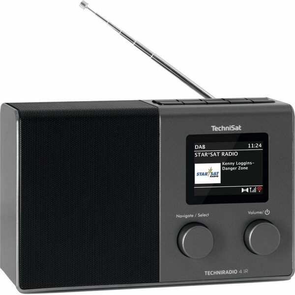 TechniSat TECHNIRADIO 6 S IR – Radio Portatile DAB+/FM/Internet Con Bluetooth, Batteria E Display Colori
