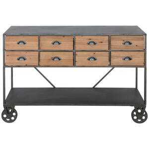 Livetastic SIDEBOARD Natur, Schwarz