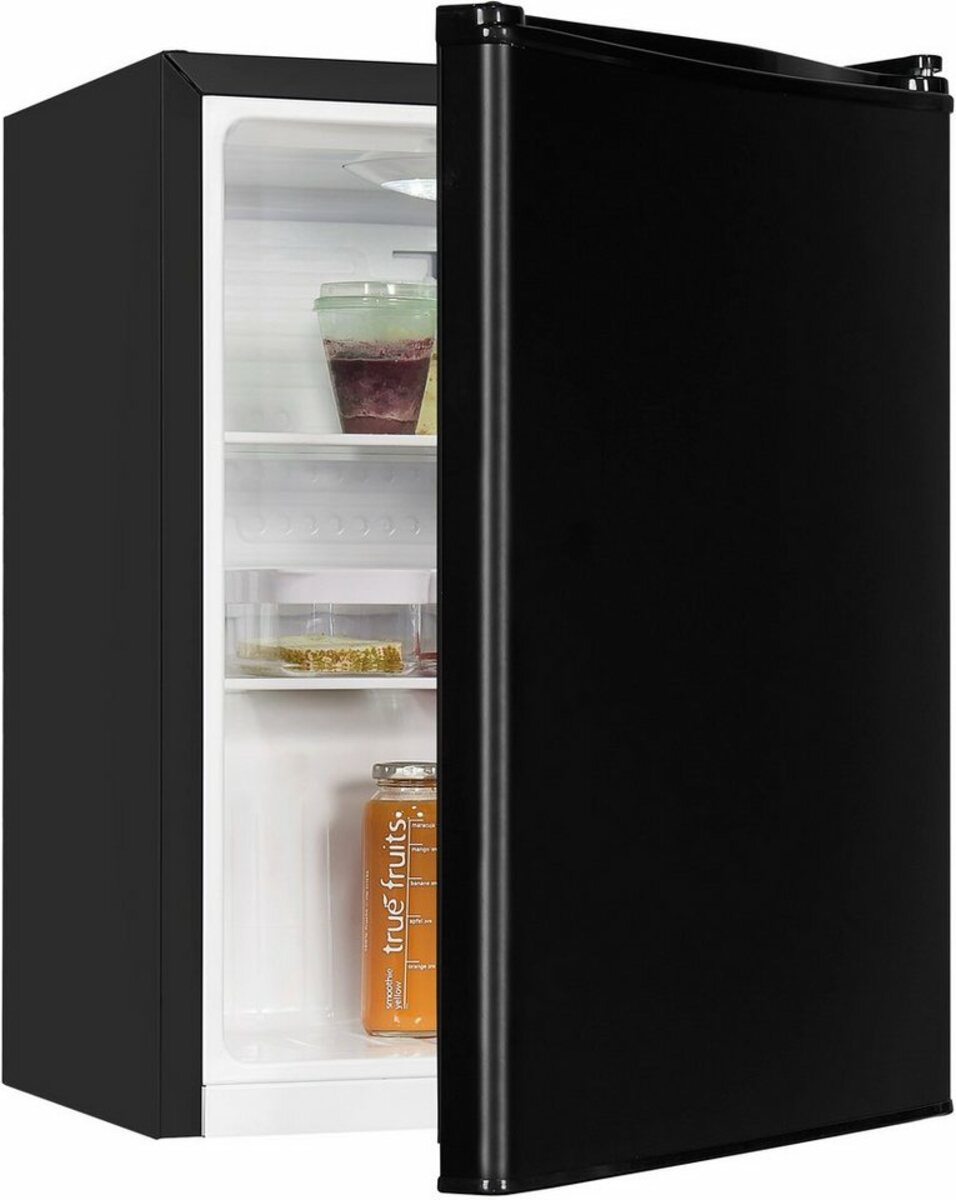 exquisit Kühlschrank KB60V090E schwarz, 62 cm hoch, 45 cm breit von