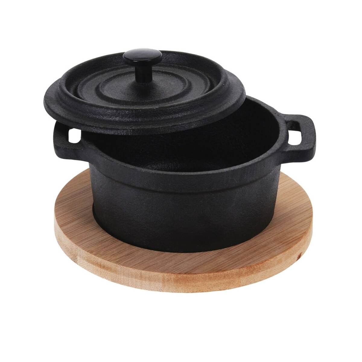 Bild 1 von neuetischkultur Mini-Topf Gusseisen mit Deckel inkl. Servierbrett
