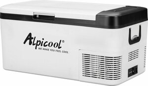 ALPICOOL Elektrische Kühlbox K18, 18 l, 18L Kompressor-Kühlbox, im Fahrzeug und zu Hause nutzbar