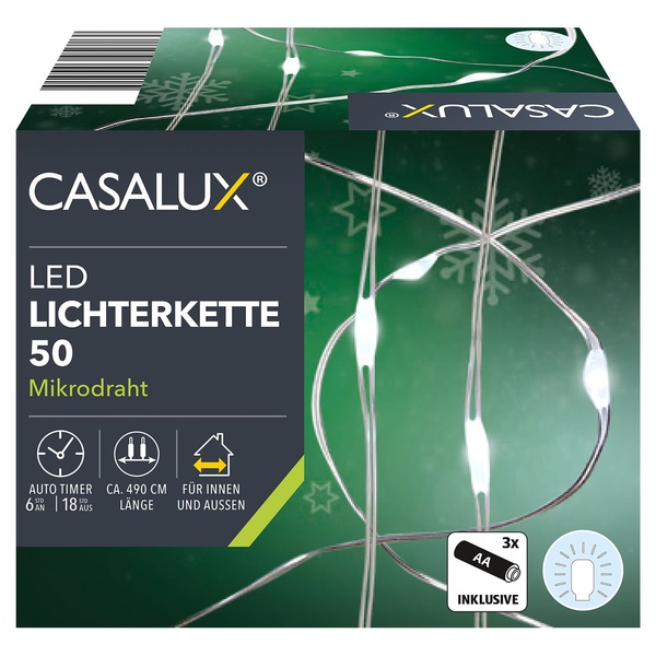 Bild 2 von CASALUX LED-Lichterkette, 50 LEDs