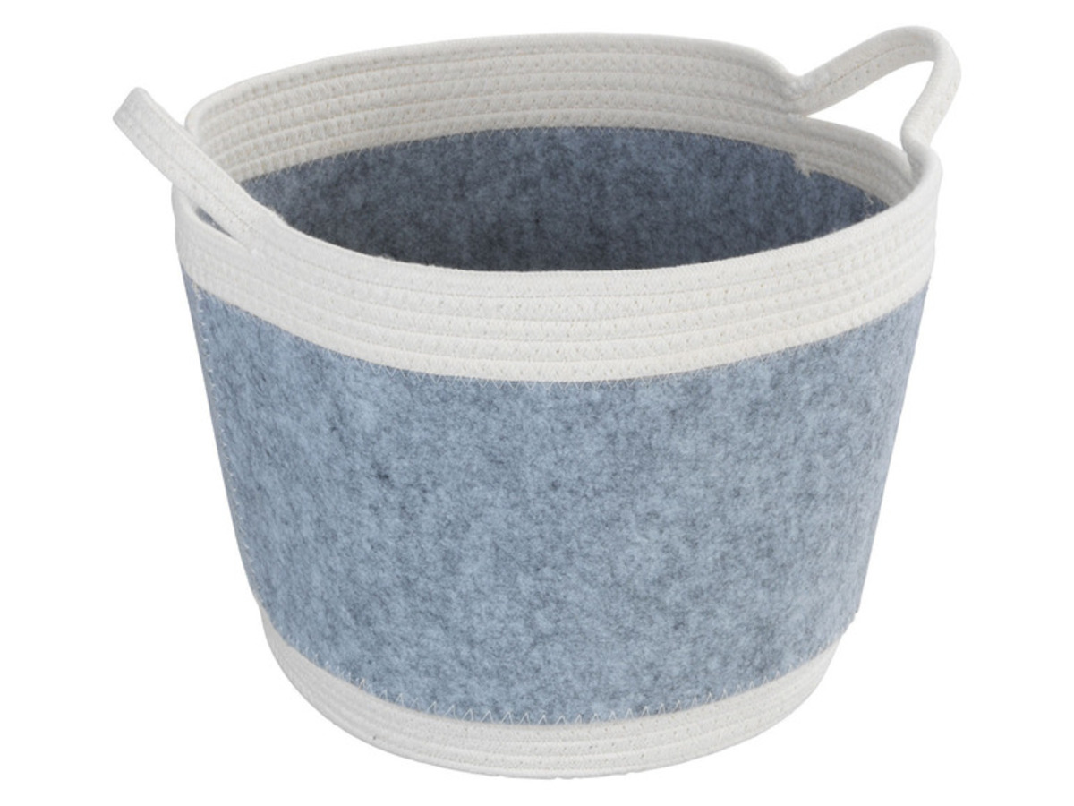 Bild 2 von Wenko Filz Aufbewahrungskorb »Bea«, Holzfälleroptik