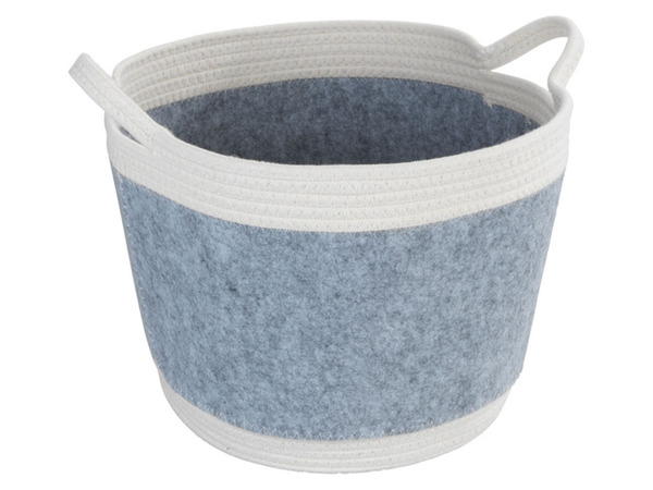 Bild 2 von Wenko Filz Aufbewahrungskorb »Bea«, Holzfälleroptik