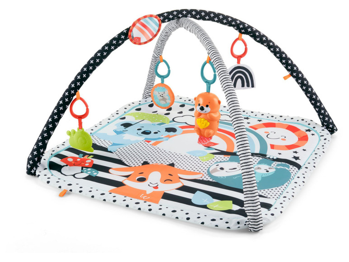 Bild 1 von Fisher-Price Tierfreunde Kontrast-Spieldecke, mit 5 Aktivitätsspielzeugen