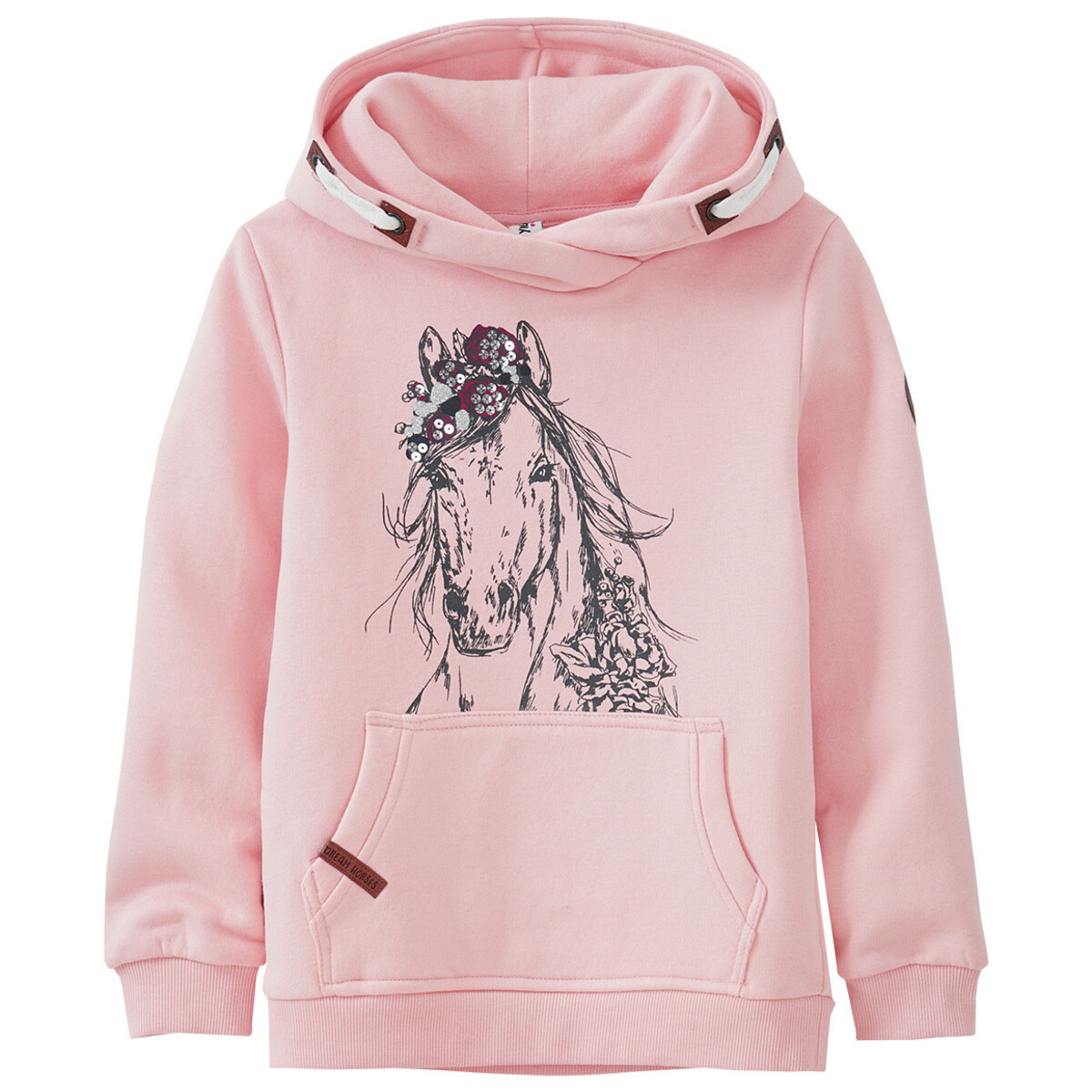 Bild 1 von Mädchen Hoodie mit Pferde-Print