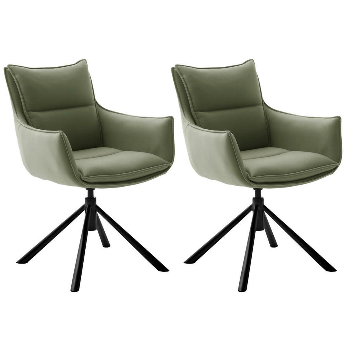 Bild 1 von Novel ARMLEHNSTUHL-SET Schwarz, Olivgrün