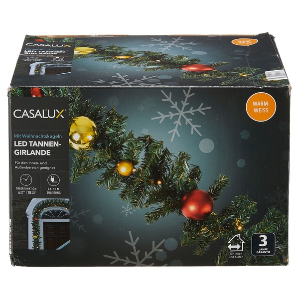 Bild 1 von CASALUX LED-Tannengirlande, 80 LEDs
